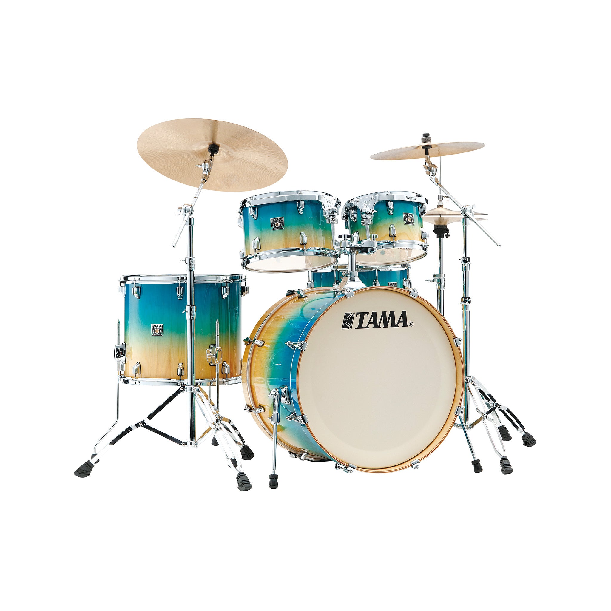 TAMA CL52KRSP-CLP Superstar Classic Exotix 5-Piece Drum Shell Kit, Caribbean Lacebark Pine Fade