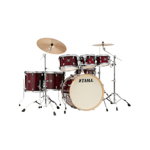 TAMA CL72RSP-GGP Superstar Classic Maple 7-Piece Drum Shell Kit, Gloss Garnet Lacebark Pine