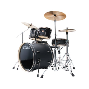 TAMA IP52H6WBN-BOB Imperialstar Drum 5-Piece Drum Kit w/Black Hardware, Blacked Out Black
