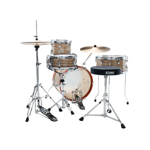 TAMA LJK48H4-CMW Club-JAM Kit 4-Piece w/ Hardware+Throne, Cream Marble Wrap