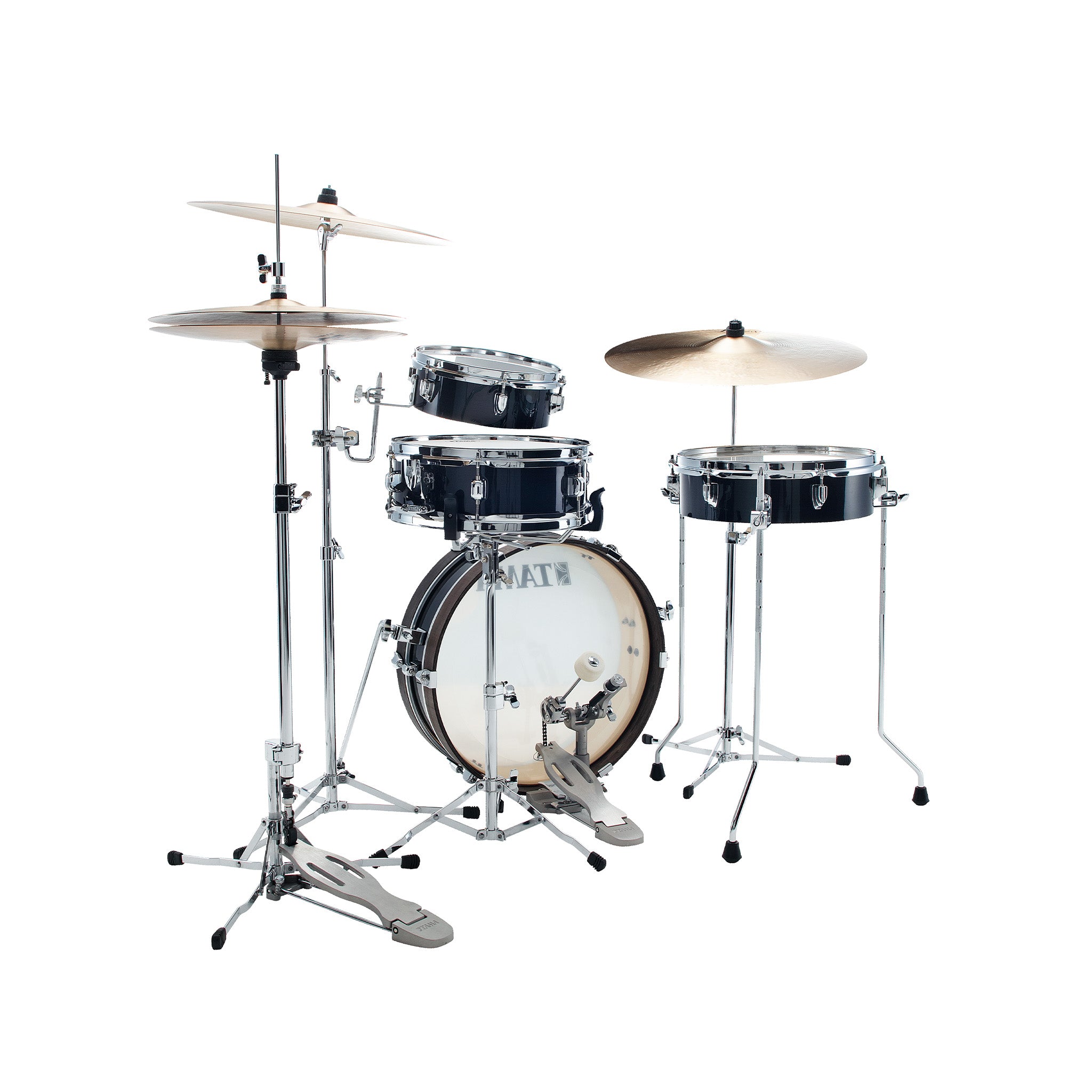 TAMA LJK48P-HBK Club-JAM Pancake 4-Piece Basic Drum Kit, Hairline