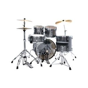 TAMA ST52H6C-CSS Stagestar 5-Piece Drum Kit w/ Hardware+Throne+Cymbals, Cosmic Silver Sparkle