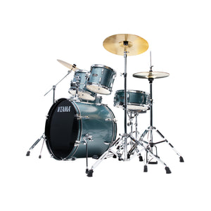 TAMA ST52H6C-SEM Stagestar 5-Piece Drum Kit w/ Hardware+Throne+Cymbals, Sea Blue Mist