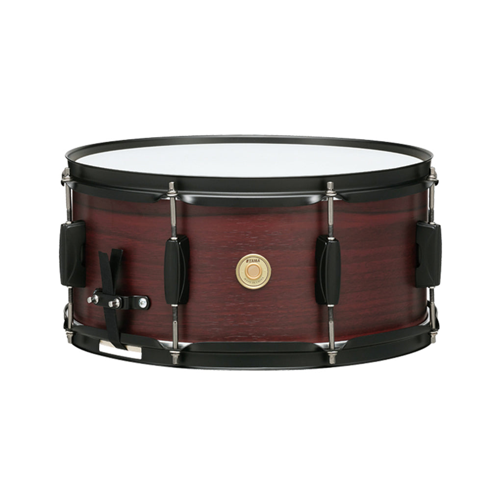 TAMA WP1465BK-BWW 6.5x14inch Woodworks Snare Drum, Burgundy Walnut Wrap