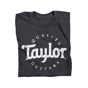 Taylor Men's Basic Black Aged Logo T-Shirt