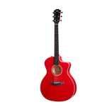 Taylor 214ce Deluxe Grand Auditorium Acoustic Guitar w/Case, Red (B-Stock)
