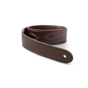 Taylor 2" Vegan Leather Guitar Strap, Chocolate Brown