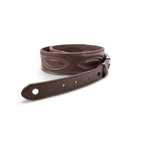 Taylor 2" Vegan Leather Guitar Strap, Chocolate Brown