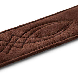 Taylor 2" Vegan Leather Guitar Strap, Chocolate Brown