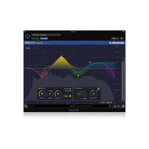 TC Electronic PEQ 3000-DT Midas-Powered Parametric Channel EQ Plug-In Interface