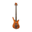 Warwick LTD 2022 Streamette 4-String Bass Guitar, Special Amber Transparent Satin