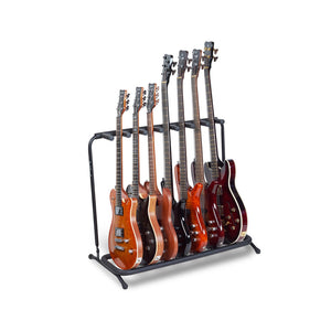 Warwick RockStand Multiple 7 Electric/Bass Guitar Rack Stand, Black