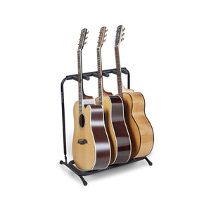 Warwick RockStand Multiple 3 Classic/Acoustic Guitar Rack Stand, Black