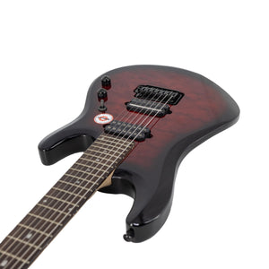Sterling by Music Man JP170D-RRB John Petrucci Signature Electric Guitar, Ruby Red Burst, SB1XXXX